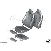 BMW Seat Back Cover - Genuine BMW 52107942043