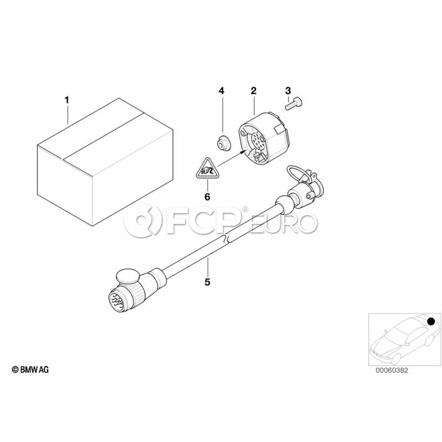 BMW Plug Housing (13 Polig) - Genuine BMW 61131378988 | FCP Euro