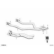 BMW Exhaust Pipe Front (Cyl 13) - Genuine BMW 18111246262