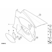 BMW Left Rear Loudspeaker Cover (Titan Ii) - Genuine BMW 51438045693