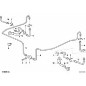 BMW Bracket Brake Pipe Right - Genuine BMW 34321159936