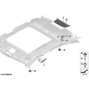 BMW Roof Opening Trim - Genuine BMW 51448096749