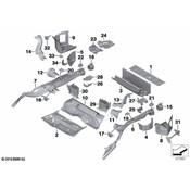 BMW Floor Pan Bracket - Genuine BMW 41007376609