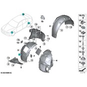 BMW Fender Liner - Genuine BMW 51717407332