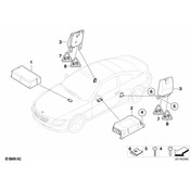 BMW Impact Sensor Right (525i 545i 530i 645Ci) - Genuine BMW 65776962886