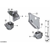 BMW Engine Mount Bracket - Genuine BMW 22116859616