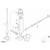 BMW Antenna Cable (3800mm) - Genuine BMW 65248389794