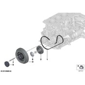 BMW Drive Belt Tensioner Assembly - Genuine BMW 11288638617