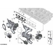 BMW Turbocharger With Exhaust Manifold - Genuine BMW 11658469098
