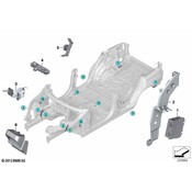 BMW Relay Box Bracket - Genuine BMW 61139141490