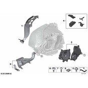 BMW Guide Strip With Spring Right - Genuine BMW 63117349296