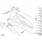 BMW Cover Plug Left (Black) - Genuine BMW 51417142057