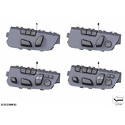 BMW Seat Adjustment Switch Left - Genuine BMW 61319347453