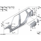 Mini Quarter Panel Bracket - Genuine Mini 41007430885