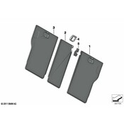 BMW Seat Back Panel - Genuine BMW 52207274605