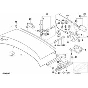 BMW Bowden Cable Emergency Unlocking - Genuine BMW 51247056411