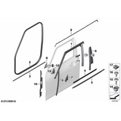 Mini Roof Panel Weatherstrip - Genuine Mini 51137344181