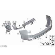 BMW Mount Bumper Rear Left - Genuine BMW 51127294721