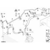 BMW A/C Refrigerant Hose - Genuine BMW 64509181828