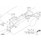BMW Heat Insulation Tunnel Bottom - Genuine BMW 51488159510