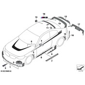 BMW Trunk Emblem (M2)(Gloss Black) - Genuine BMW 51145A76513