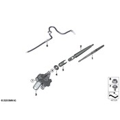 BMW Wiper Axle Cover - Genuine BMW 61627344668
