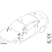 BMW Windshield Molding - Genuine BMW 51137475009