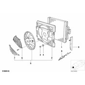 BMW Right Compression Frame Sealing - Genuine BMW 64548387522