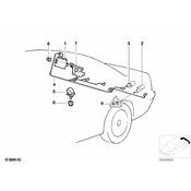 BMW Ultrasonic-Sensor (Schiefergrun) - Genuine BMW 66206908232