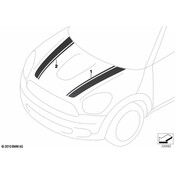 MINI Hood Decal - Genuine MINI 51149807176