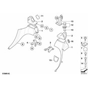 BMW Cover Cap Wind Deflector (Black) - Genuine BMW 51438413465