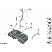 BMW Fuel Tank Strap Bolt - Genuine BMW 07147378812