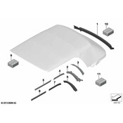 MINI Convertible Top Seal - Genuine MINI 54342758114