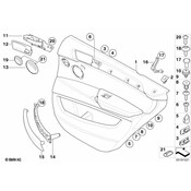 BMW Trim Locking Knob Rear - Genuine BMW 51429122652