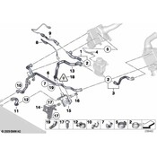 BMW Engine Coolant Hose - Genuine BMW 17127619698