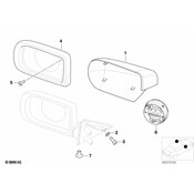 BMW Cover Cap Bottom Left - Genuine BMW 51167001037