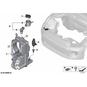Mini Washer Fluid Reservoir Filler Pipe - Genuine Mini 61667443278