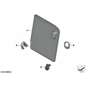 Mini Seat Hinge Cover - Genuine Mini 52207361547