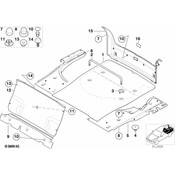 BMW Rear Trunk Trim Panel Cover (Black) - Genuine BMW 51478187012