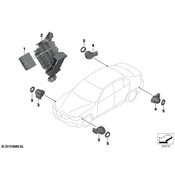 BMW Parking Aid System Control Module Bracket - Genuine BMW 66336873410
