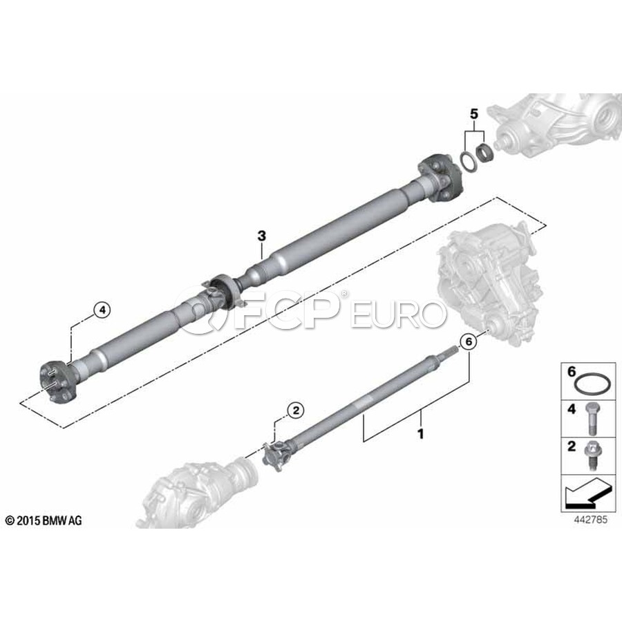 BMW Drive Shaft - Genuine BMW 26108692916 | FCP Euro