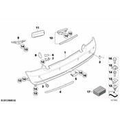 Mini Bumper Cover Stop - Genuine Mini 51127148587