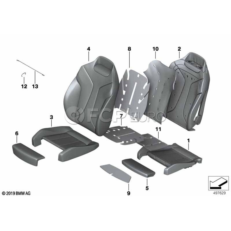 BMW Seat Cover - Genuine BMW 52108499285 | FCP Euro