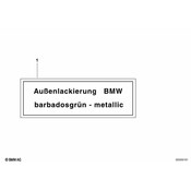 BMW Information Plate (RoyalblauMet) - Genuine BMW 51142121747