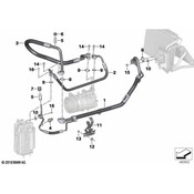 BMW AC Refrigerant Suction Hose - Genuine BMW 64539398896