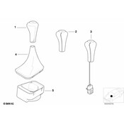 BMW Illuminated Leather Searstick Knob (MSport-5Gang) - Genuine BMW 25112229895
