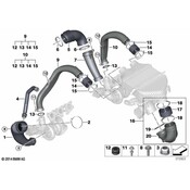 BMW Turbocharger Inlet Pipe - Genuine BMW 13717846271