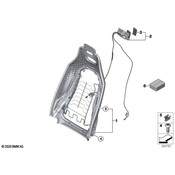 BMW Seat Flex Cable - Genuine BMW 52107304229