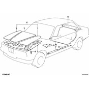 BMW Sound Insulating Front Trunk Panel - Genuine BMW 51481911852