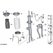 BMW Suspension Strut - Genuine BMW 37106866394